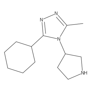 3-cyclohexyl-5-methyl-4-(pyrrolidin-3-yl)-4H-1,2,4-triazole Structure