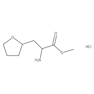 Methyl2-amino-3-(oxolan-2-yl)propanoatehydrochloride结构式