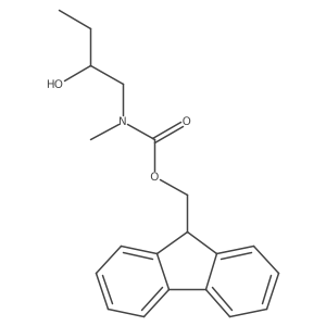(9H-fluoren-9-yl)methyl N-(2-hydroxybutyl)-N-methylcarbamate结构式