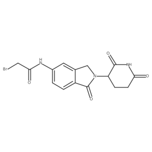 2-bromo-N-[2-(2,6-dioxo-3-piperidyl)-1-oxo-isoindolin-5-yl]acetamide Structure