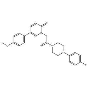 2-{2-[4-(4-fluorophenyl)piperazino]-2-oxoethyl}-6-(4-methoxyphenyl)-3(2H)-pyridazinone Structure