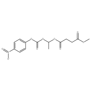 Methyl (1-(((4-nitrophenoxy)carbonyl)oxy)ethyl) succinate Structure