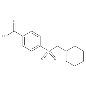4-[(cyclohexylmethyl)sulfonyl]Benzoic acid结构式
