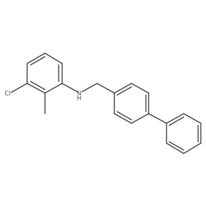 N-([1,1'-Biphenyl]-4-ylmethyl)-3-chloro-2-methylaniline Structure