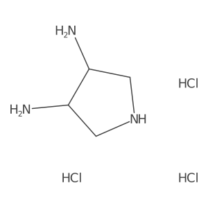 (3R,4S)-pyrrolidine-3,4-diamine trihydrochloride Structure