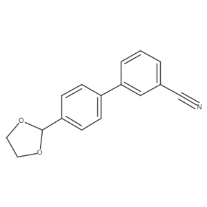 4'-(1,3-Dioxolan-2-yl)[1,1'-biphenyl]-3-carbonitrile Structure