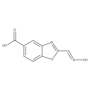2-[(Hydroxyimino)methyl]-5-benzoxazolecarboxylic acid结构式