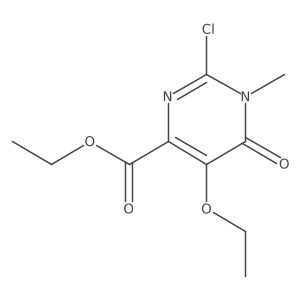 Ethyl 2-chloro-5-ethoxy-1-methyl-6-oxo-1,6-dihydropyrimidine-4-carboxylate Structure