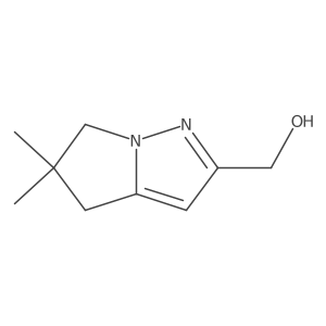 (5,5-dimethyl-5,6-dihydro-4H-pyrrolo[1,2-b]pyrazol-2-yl)methanol结构式