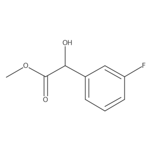 methyl (2S)-2-(3-fluorophenyl)-2-hydroxyacetate结构式