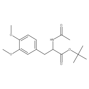 N-Acetyl-3-methoxy-O-methyl-D-tyrosine 1,1-dimethylethyl ester结构式