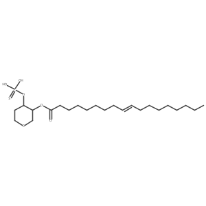 (4-Dihydroxyphosphinothioyloxyoxan-3-yl) octadec-9-enoate结构式