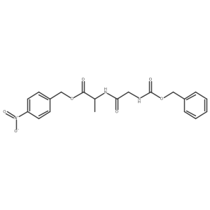 L-Alanine, N-[N-[(phenylmethoxy)carbonyl]glycyl]-, (4-nitrophenyl)methyl ester Structure