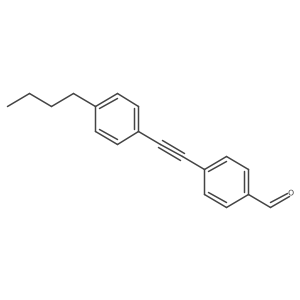 4-[(4-Butylphenyl)ethynyl]benzaldehyde结构式