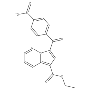 Ethyl 7-(4-nitrobenzoyl)pyrrolo(1,2-B)pyridazine-5-carboxylate Structure
