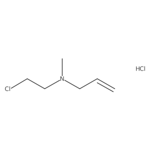 (2-Chloroethyl)(methyl)(prop-2-en-1-yl)amine hydrochloride结构式