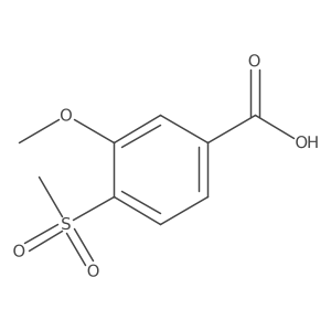 3-Methoxy-4-methylsulfonyl-benzoic acid Structure