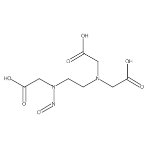 N-[2-[Bis(carboxymethyl)amino]ethyl]-N-nitroso-Glycine结构式