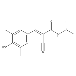 (Z)-2-Cyano-3-(4-hydroxy-3,5-dimethylphenyl)-N-propan-2-ylprop-2-enamide Structure