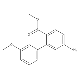 Methyl 5-amino-3'-methoxy-[1,1'-biphenyl]-2-carboxylate Structure