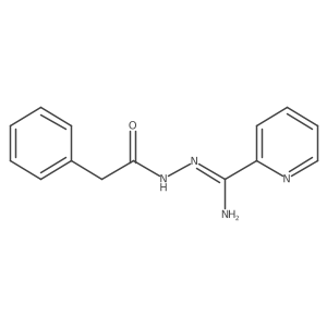 N-[(Z)-[amino(pyridin-2-yl)methylidene]amino]-2-phenylacetamide结构式