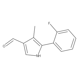 5-(2-Fluorophenyl)-4-methyl-1H-pyrrole-3-carbaldehyde Structure