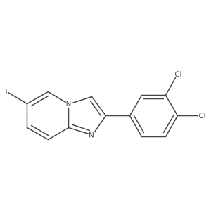 2-(3,4-Dichlorophenyl)-6-iodoimidazo[1,2-a]pyridine Structure