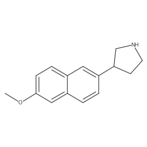 3-(6-Methoxynaphthalen-2-yl)pyrrolidine Structure
