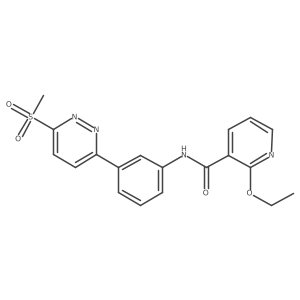2-ethoxy-N-(3-(6-(methylsulfonyl)pyridazin-3-yl)phenyl)nicotinamide结构式