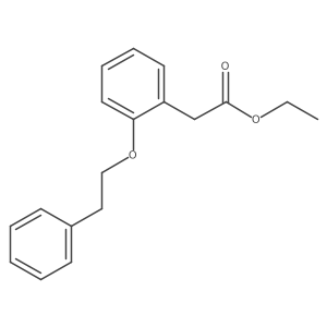 Ethyl 2-(2-phenylethoxy)benzeneacetate Structure