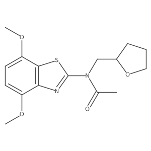 N-(4,7-dimethoxybenzo[d]thiazol-2-yl)-N-((tetrahydrofuran-2-yl)methyl)acetamide Structure