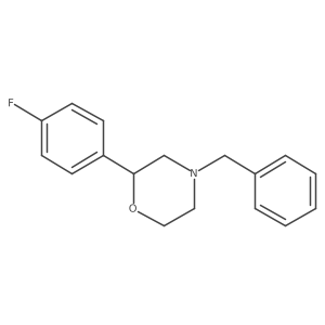 (2R)-4-benzyl-2-(4-fluorophenyl)morpholine结构式
