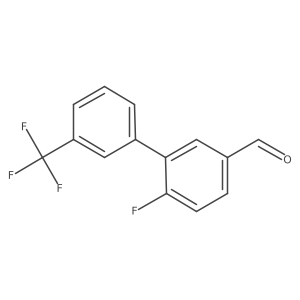 6-Fluoro-3'-(trifluoromethyl)biphenyl-3-carbaldehyde结构式