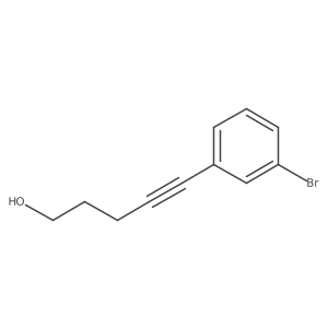 5-(3-Bromo-phenyl)-pent-4-yn-1-ol Structure