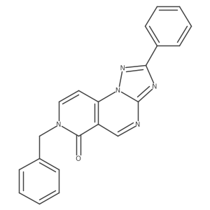 7-benzyl-2-phenylpyrido[3,4-e][1,2,4]triazolo[1,5-a]pyrimidin-6(7H)-one结构式