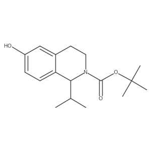 Tert-butyl 6-hydroxy-1-(propan-2-yl)-1,2,3,4-tetrahydroisoquinoline-2-carboxylate Structure