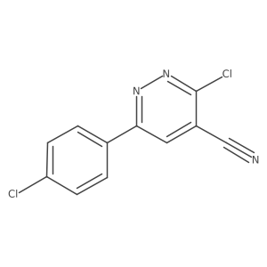 4-Pyridazinecarbonitrile, 3-chloro-6-(4-chlorophenyl)-结构式