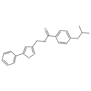 4-isopropoxy-N-((5-phenylisoxazol-3-yl)methyl)benzamide Structure