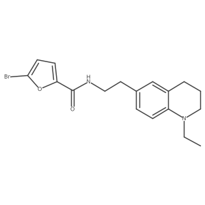 5-bromo-N-(2-(1-ethyl-1,2,3,4-tetrahydroquinolin-6-yl)ethyl)furan-2-carboxamide Structure