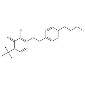5-[[(4-Butylphenyl)methyl]thio]-4-chloro-2-(1,1-dimethylethyl)-3(2H)-pyridazinone结构式
