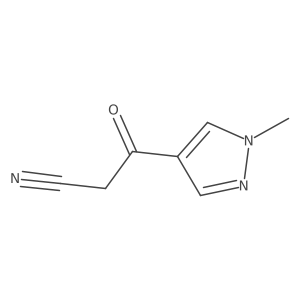 3-(1-methyl-1H-pyrazol-4-yl)-3-oxopropanenitrile结构式