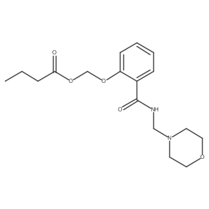 [2-(Morpholin-4-ylmethylcarbamoyl)phenoxy]methyl butanoate Structure