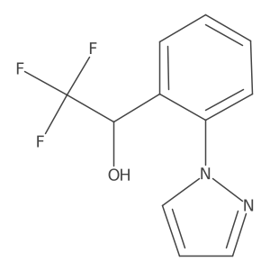 2,2,2-Trifluoro-1-(2-pyrazol-1-yl-phenyl)-ethanol Structure