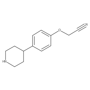 2-[4-(4-Piperidinyl)phenoxy]acetonitrile结构式