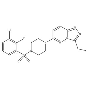 6-(4-((2,3-Dichlorophenyl)sulfonyl)piperazin-1-yl)-3-ethyl-[1,2,4]triazolo[4,3-b]pyridazine结构式