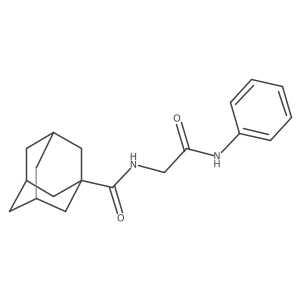 N-[2-Oxo-2-(phenylamino)ethyl]tricyclo[3.3.1.13,7]decane-1-carboxamide结构式