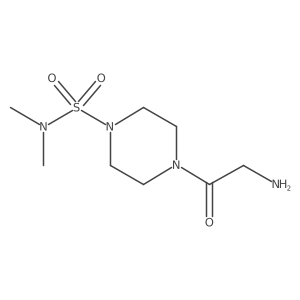 1-Piperazinesulfonamide, 4-(2-aminoacetyl)-N,N-dimethyl-结构式