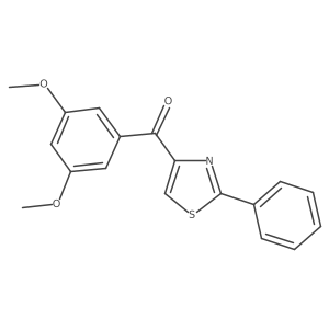 (3,5-Dimethoxyphenyl)(2-phenyl-4-thiazolyl)methanone Structure