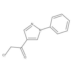 2-Chloro-1-(1-phenyl-1h-pyrazol-4-yl)ethan-1-one结构式
