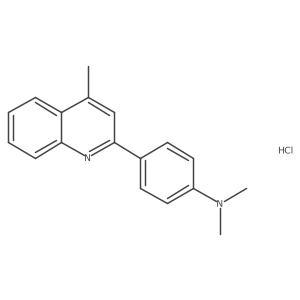N,N-dimethyl-4-(4-methylquinolin-2-yl)aniline hydrochloride Structure